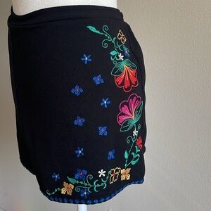 Xhilaration Black Elastic Waist Skirt Size XXL